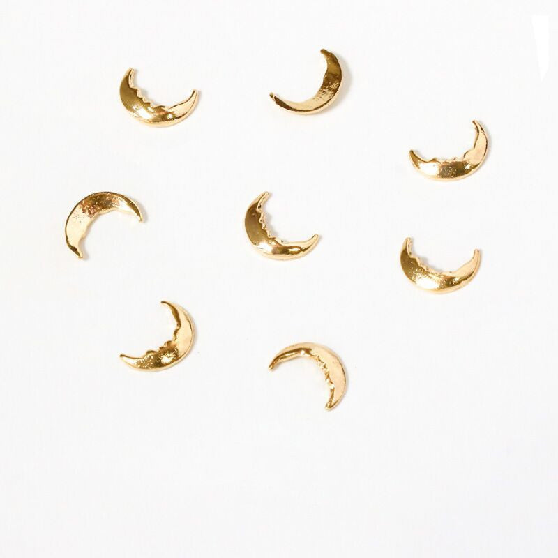 Nail Art Sequins Jewelry - 100PCS Moon Charms