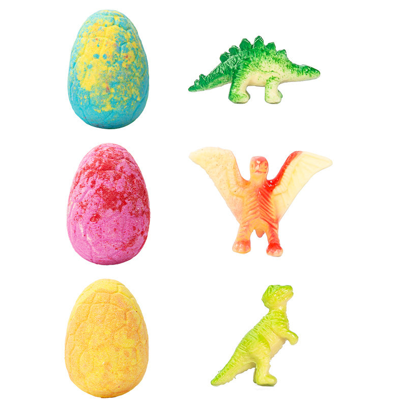 Bubble Bath Explosion Doll with Essential Oils - Dinosaur Egg Bath Salt & Custom Colors