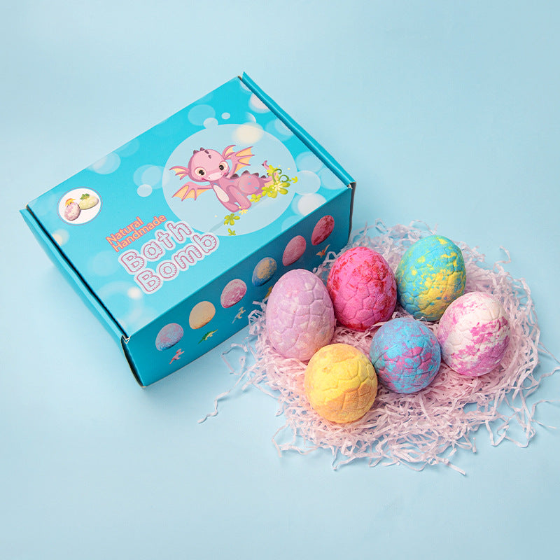 Bubble Bath Explosion Doll with Essential Oils - Dinosaur Egg Bath Salt & Custom Colors
