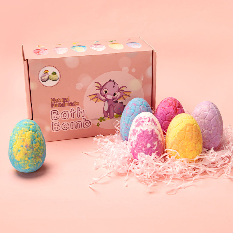Bubble Bath Explosion Doll with Essential Oils - Dinosaur Egg Bath Salt & Custom Colors