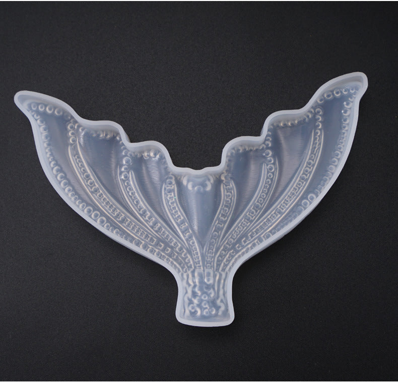 Crystal Epoxy Fish Tail Mold - 3D Silicone Cake Mold for DIY Crafts