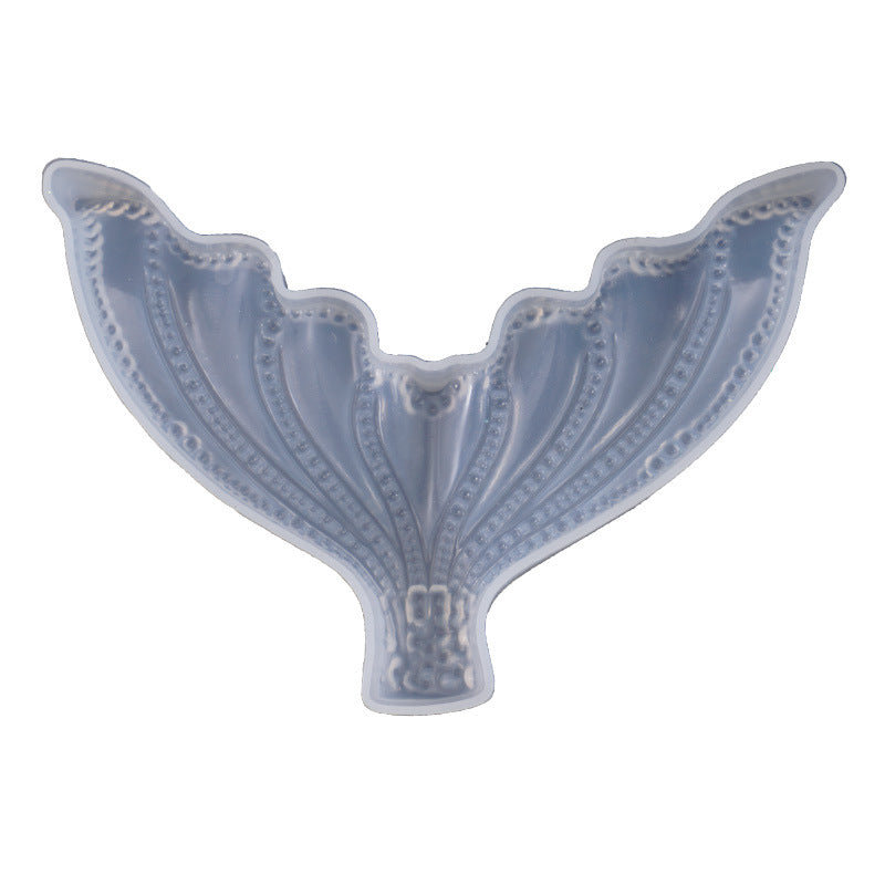 Crystal Epoxy Fish Tail Mold - 3D Silicone Cake Mold for DIY Crafts