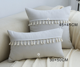 Modern Linen Throw Pillow Cover Cushion Case Home Sofa Bed Decor 30x50cm 45x45cm