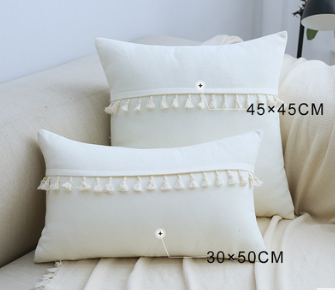 Modern Linen Throw Pillow Cover Cushion Case Home Sofa Bed Decor 30x50cm 45x45cm