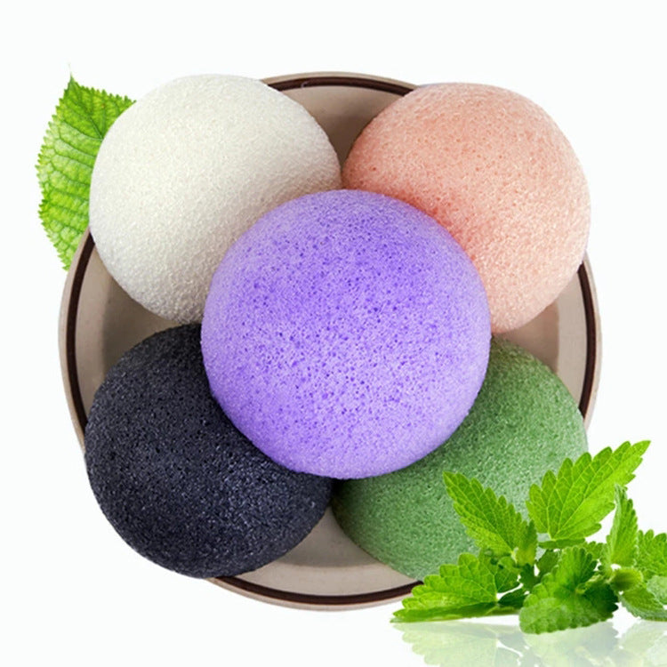 Facial Cleansing Puff Konjac Sponge for Skin Care - Multiple Colors