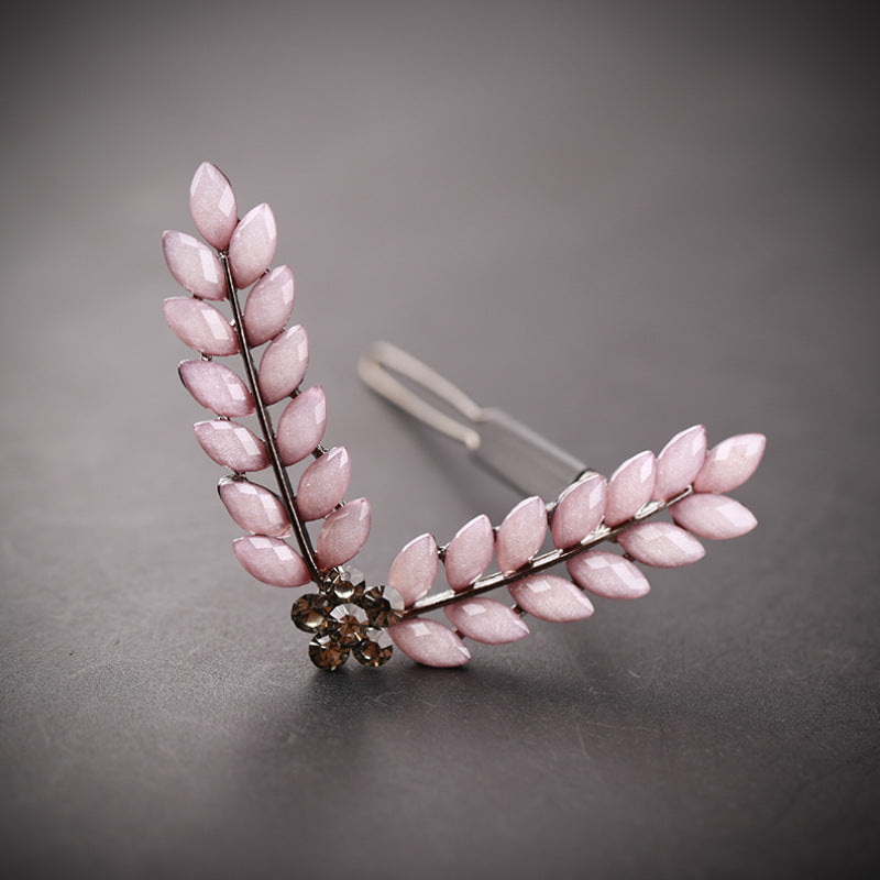 Crystal Hair Clip - V-Shaped Hairpin for Short Hair