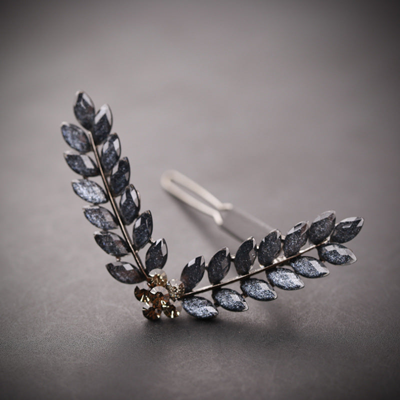 Crystal Hair Clip - V-Shaped Hairpin for Short Hair