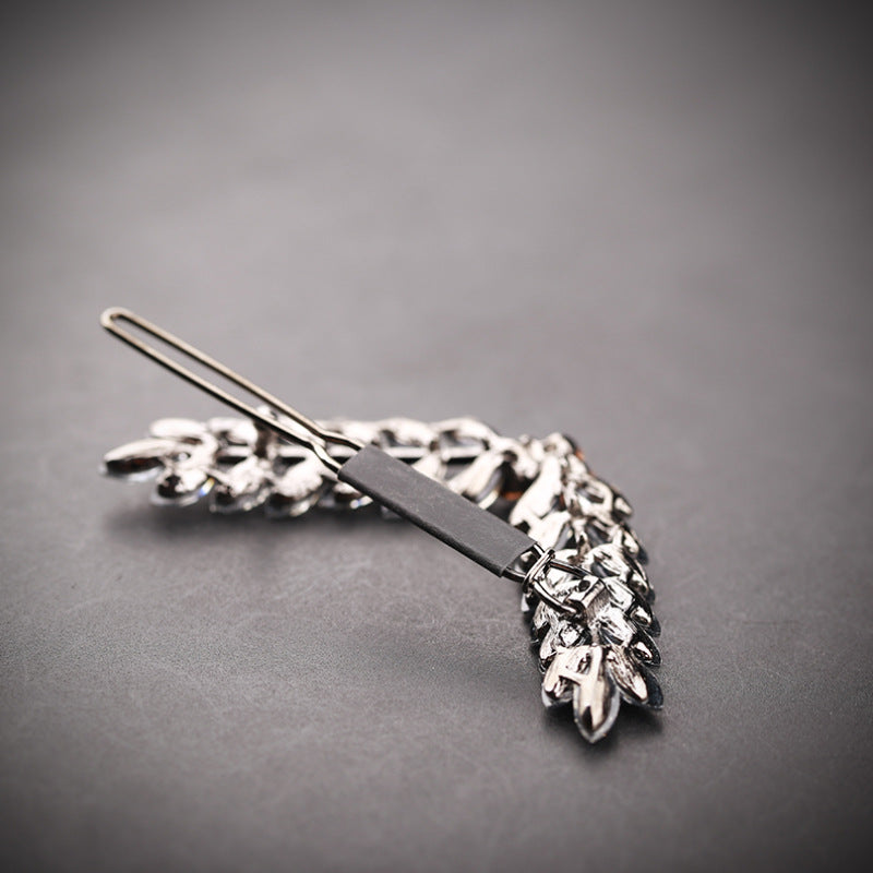 Crystal Hair Clip - V-Shaped Hairpin for Short Hair