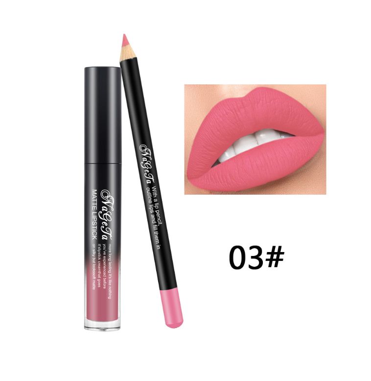 Waterproof Moisturizing Liquid Lipstick - 12 Colors, Long-Lasting Matte Lip Gloss & Lip Liner Set
