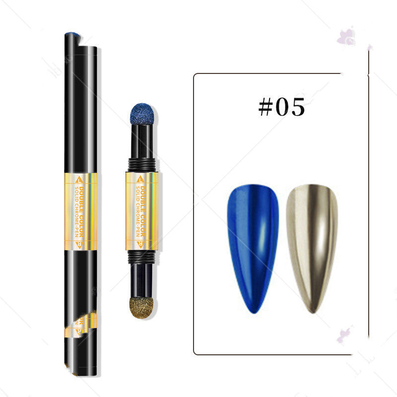 Mirror Powder Cushion Pen - Aurora Fairy Powder for Nail Art & Makeup