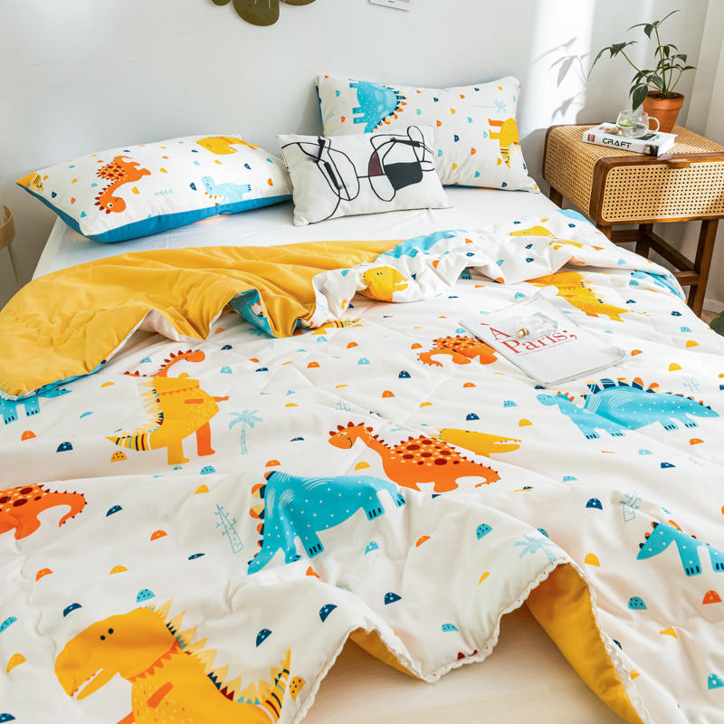 Summer Cotton Rainbow Flower Quilt Cover Set - Multiple Sizes & Styles