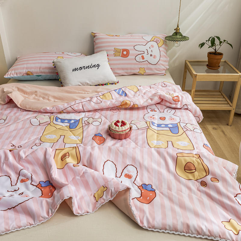 Summer Cotton Rainbow Flower Quilt Cover Set - Multiple Sizes & Styles