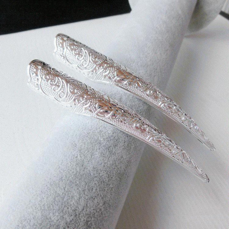 Nail Cover Fake Long Nails - Court Style, Multiple Sizes