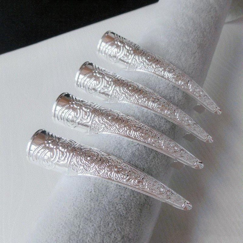 Nail Cover Fake Long Nails - Court Style, Multiple Sizes