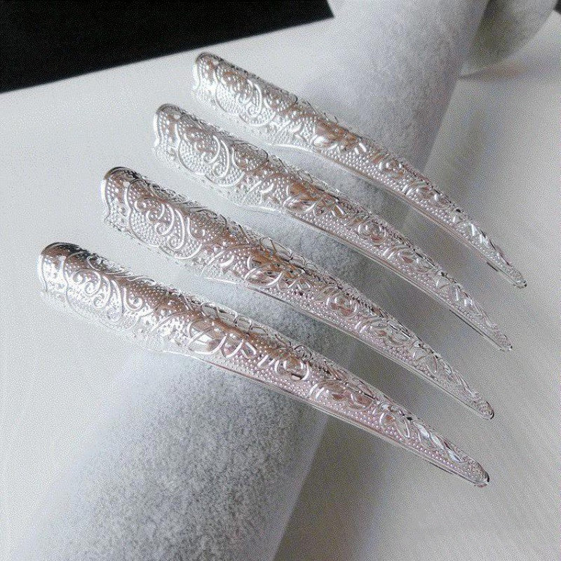 Nail Cover Fake Long Nails - Court Style, Multiple Sizes