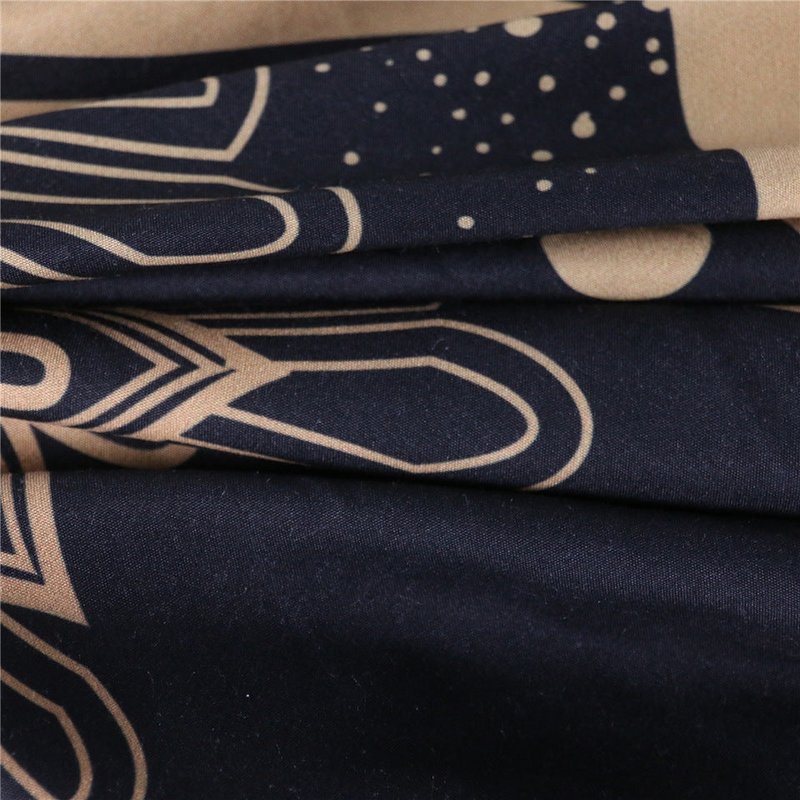 Customizable 3-Piece Quilt Cover Set - Geometric Pattern Bedding