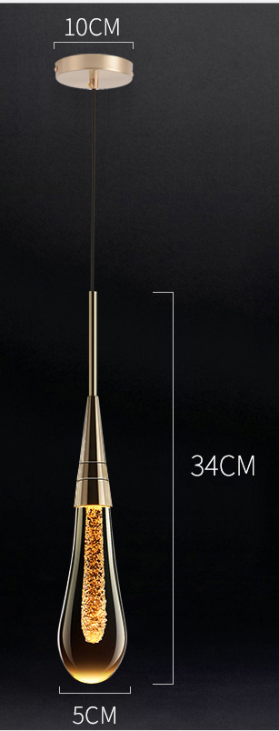 Customizable Modern Crystal Glass Pendant Lights with LED Options