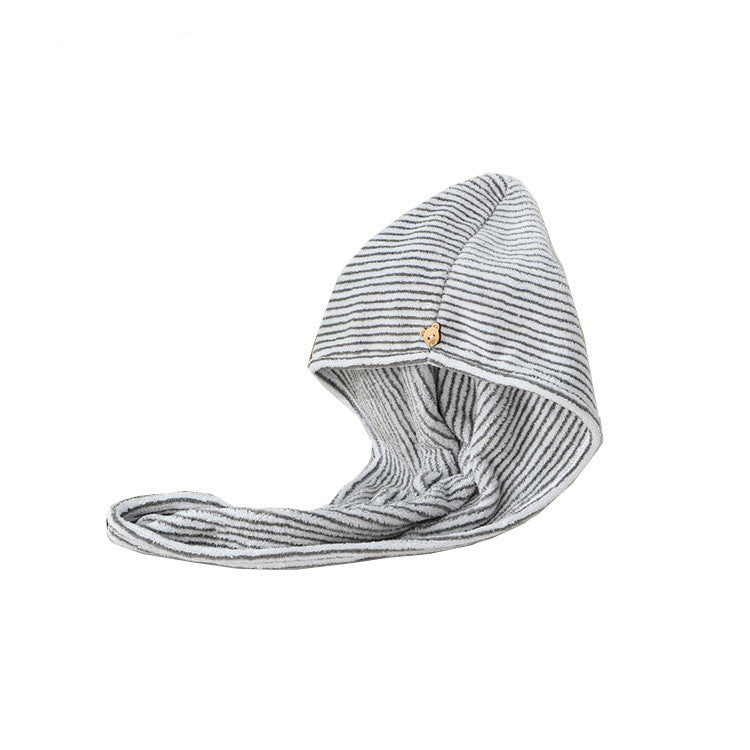 Bamboo Charcoal Hair Towel - Absorbent & Gentle for All Hair Types