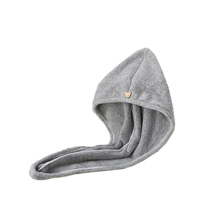 Bamboo Charcoal Hair Towel - Absorbent & Gentle for All Hair Types