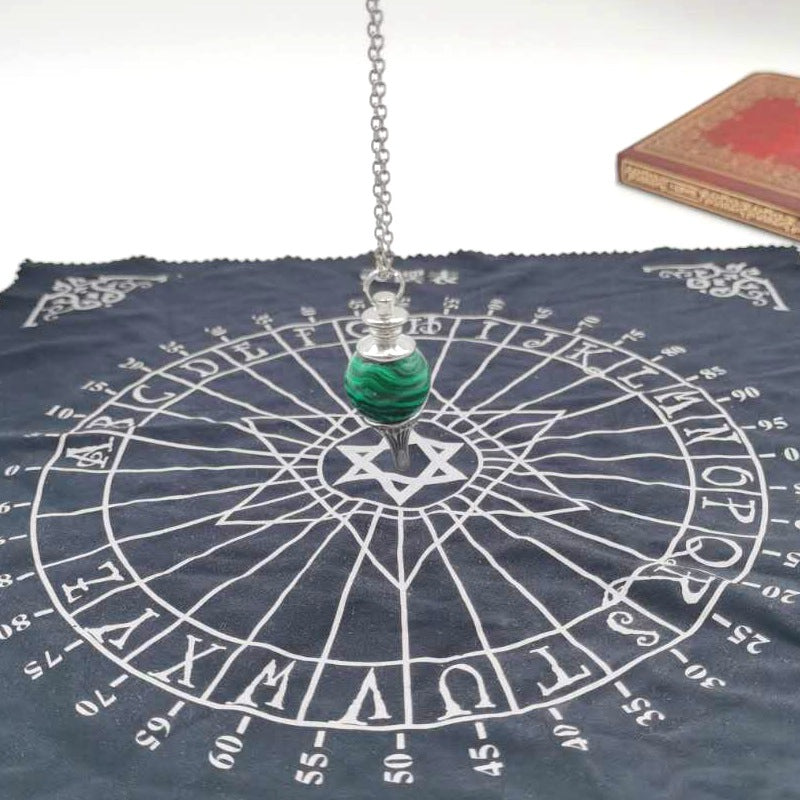 Tarot Tablecloth for Divination & Rituals - Black Magic Altar Cloth