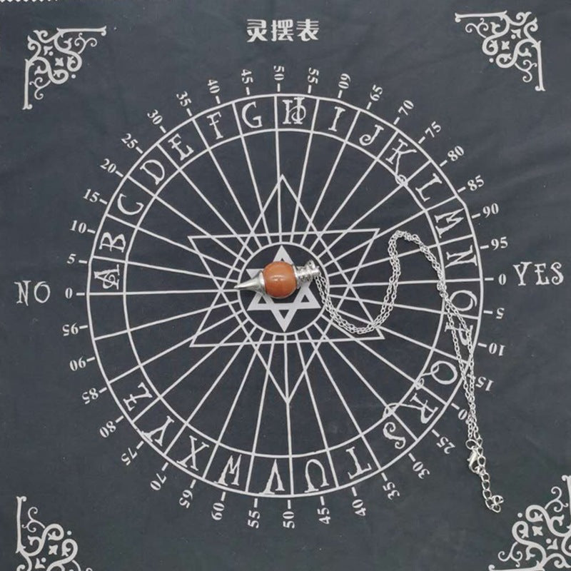 Tarot Tablecloth for Divination & Rituals - Black Magic Altar Cloth