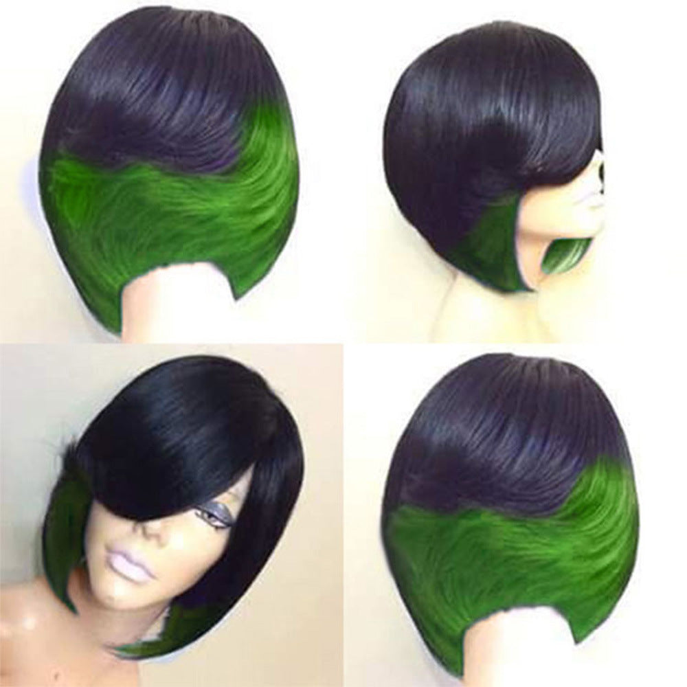 Short Straight Wig - High Temperature Silk Hair