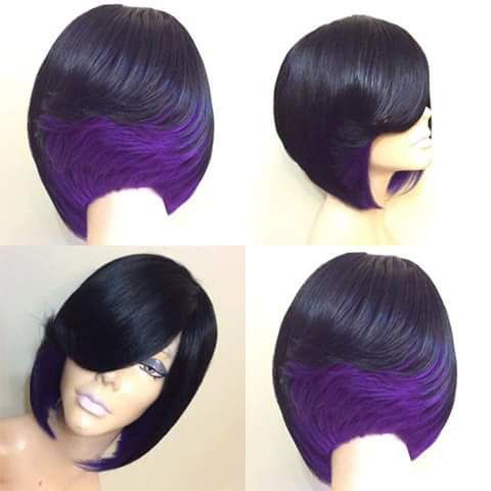 Short Straight Wig - High Temperature Silk Hair
