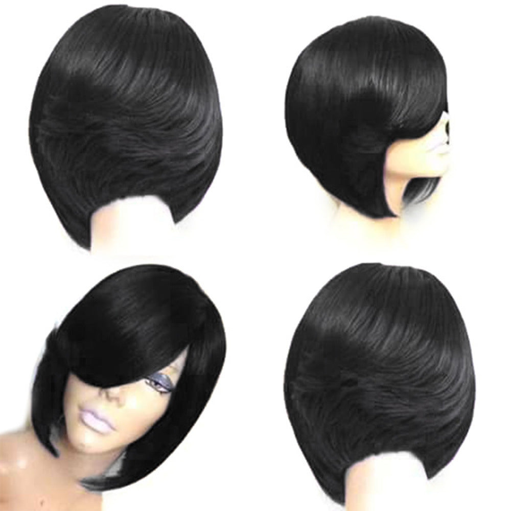 Short Straight Wig - High Temperature Silk Hair