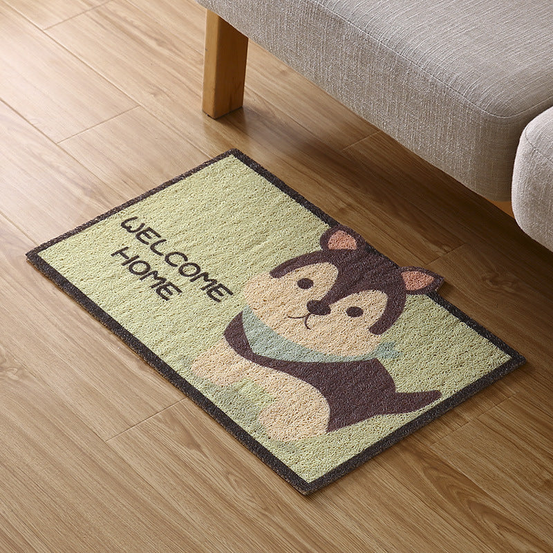 Cute Cartoon Door Mat Non-Slip Absorbent Carpet for Bedroom Bathroom Home
