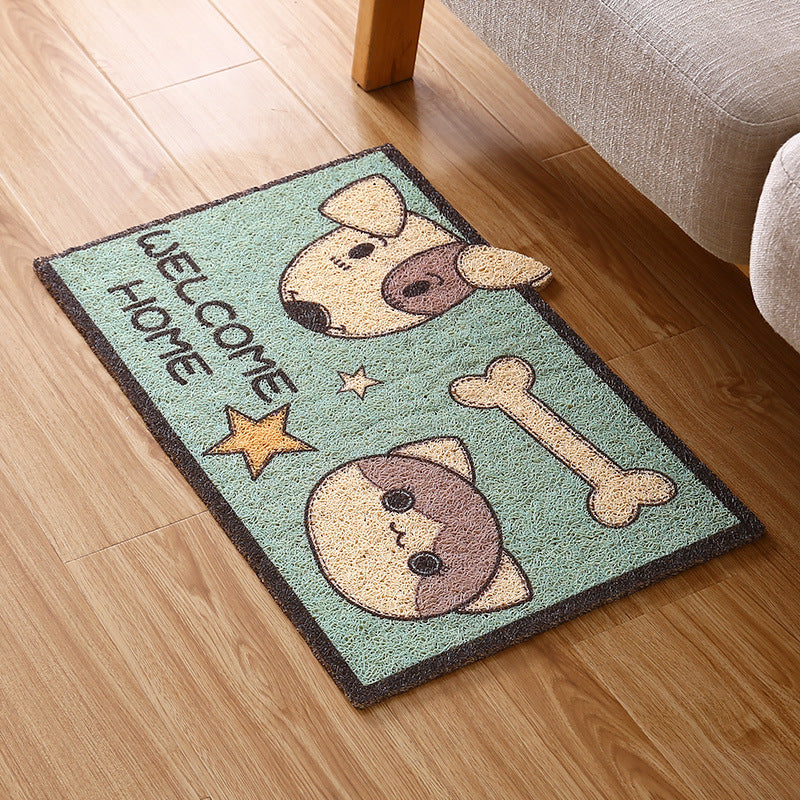 Cute Cartoon Door Mat Non-Slip Absorbent Carpet for Bedroom Bathroom Home