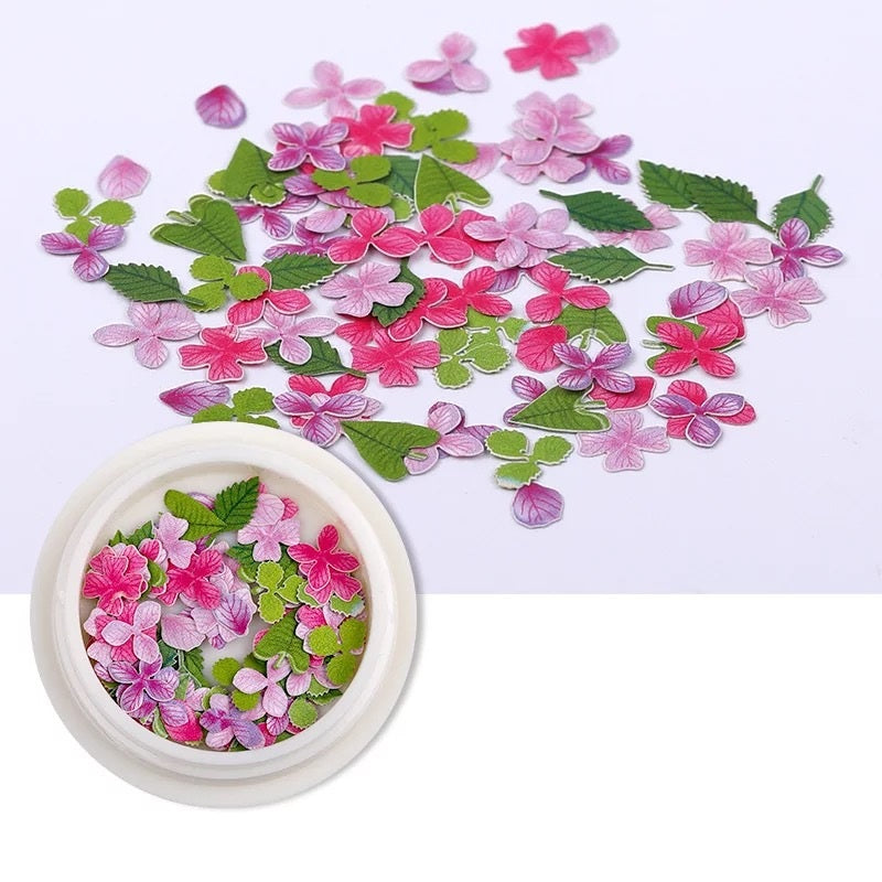 Nail Art Flower Decal Sheets 18 Color Flower Stickers for Manicure - 50 Pieces