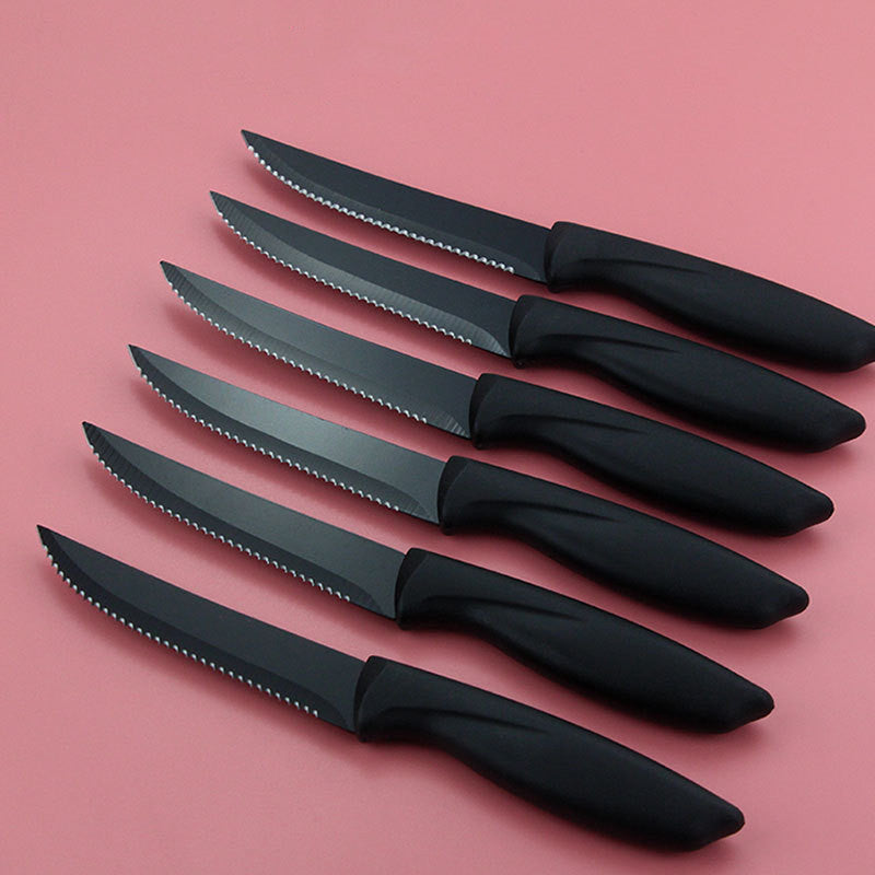 Stainless Steel Kitchen Knife Set with 17 Pieces - Chef, Bread, Cheese & Pizza Knives