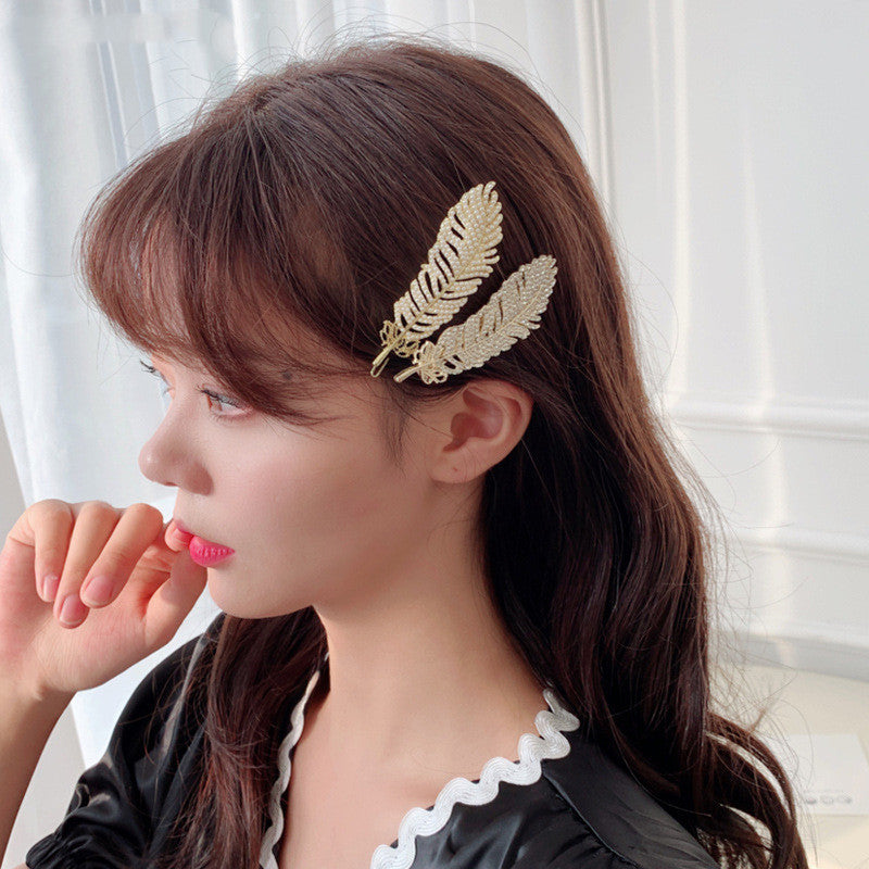 Hair Clip Hairpin - Alloy A-Word Styling Clip
