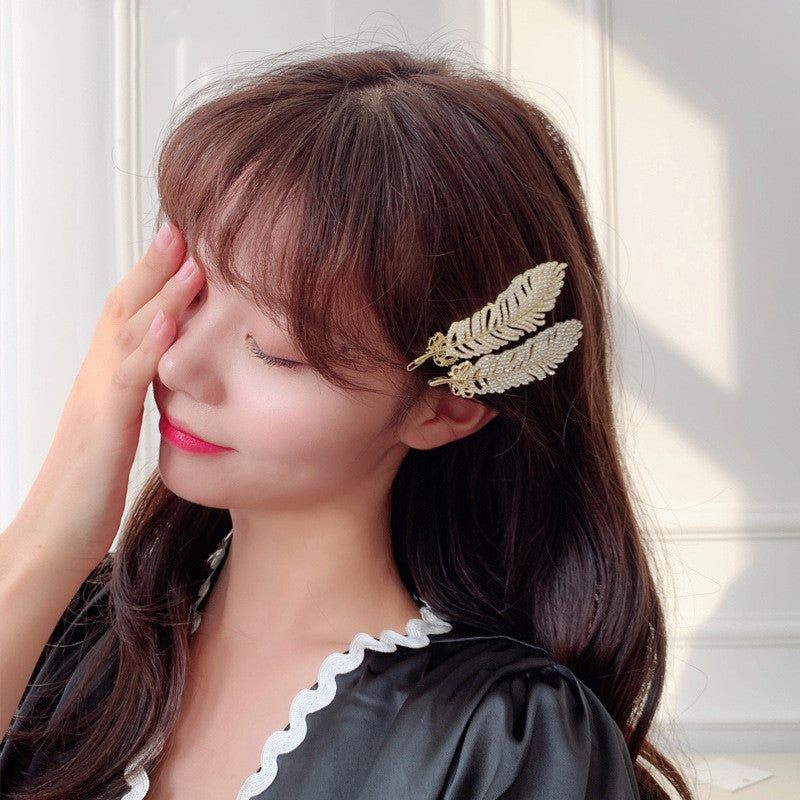 Hair Clip Hairpin - Alloy A-Word Styling Clip