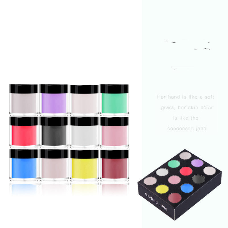 Crystal Nail Art Powder Set Multiple Colors Nail Art Kit for Manicure