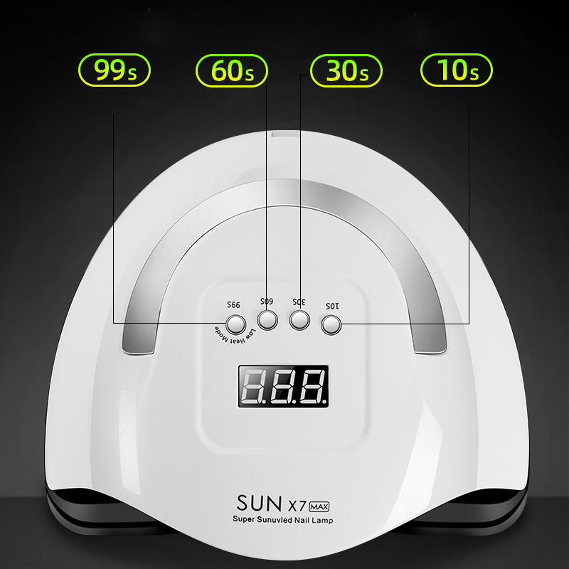 High-Power Portable Nail Phototherapy Machine 180W Dual Light Source