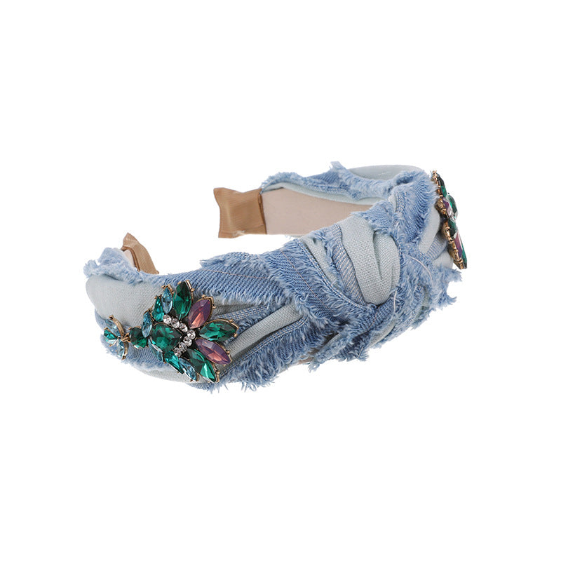 Brushed Denim Headband - Multiple Colors