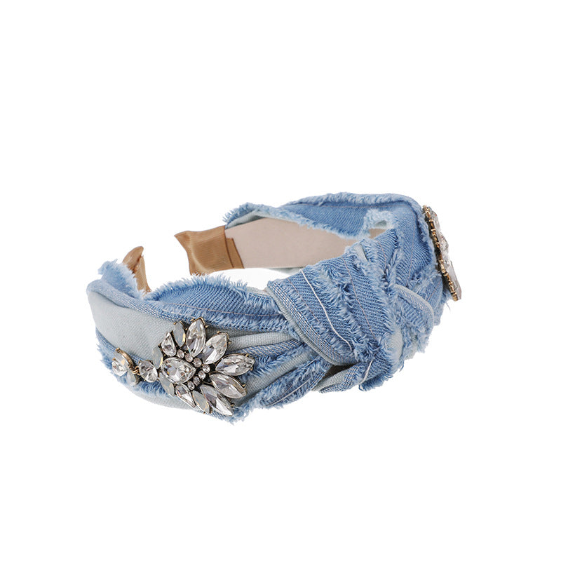 Brushed Denim Headband - Multiple Colors