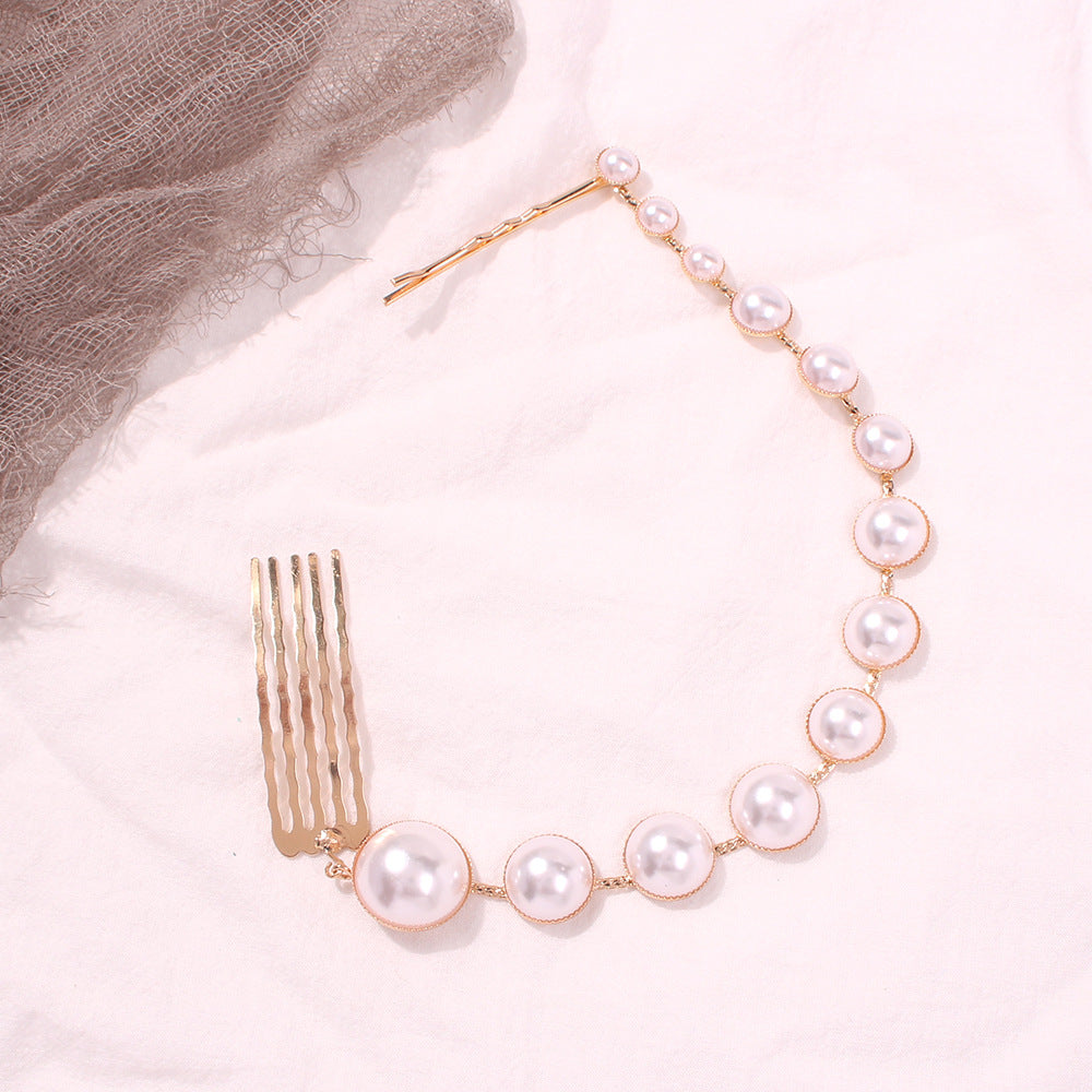 Personalized Retro Pearl Hairpin - A Word Clip