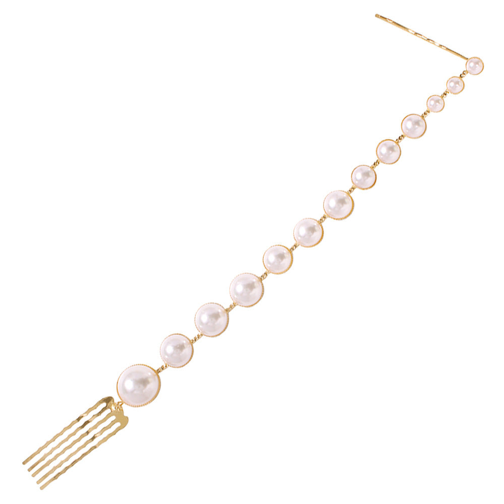 Personalized Retro Pearl Hairpin - A Word Clip