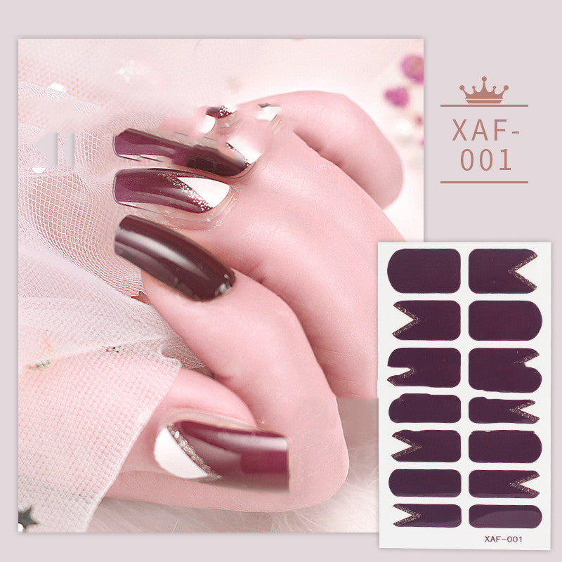 Nail Art Diamond Nail Stickers Set - Assorted Styles for Manicure Decoration