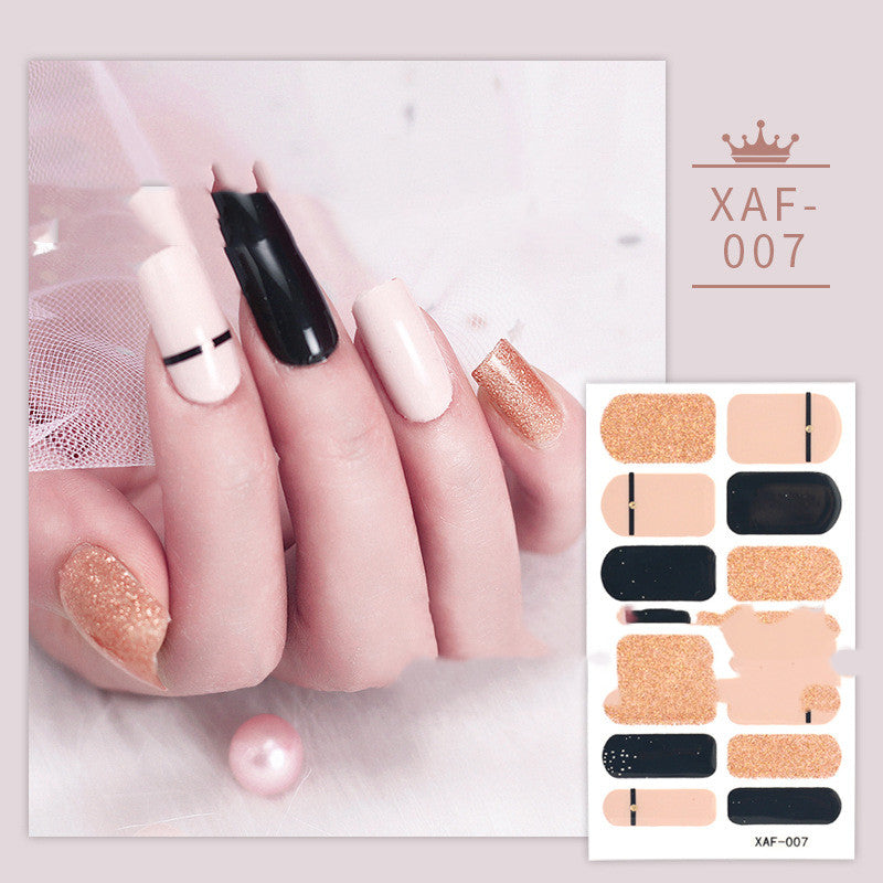 Nail Art Diamond Nail Stickers Set - Assorted Styles for Manicure Decoration