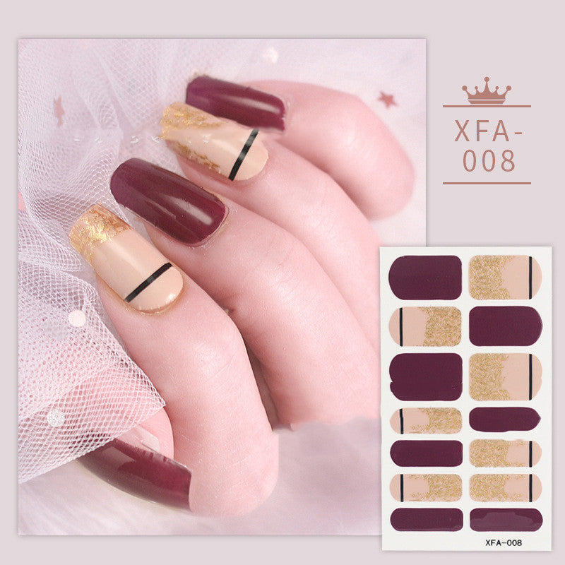 Nail Art Diamond Nail Stickers Set - Assorted Styles for Manicure Decoration