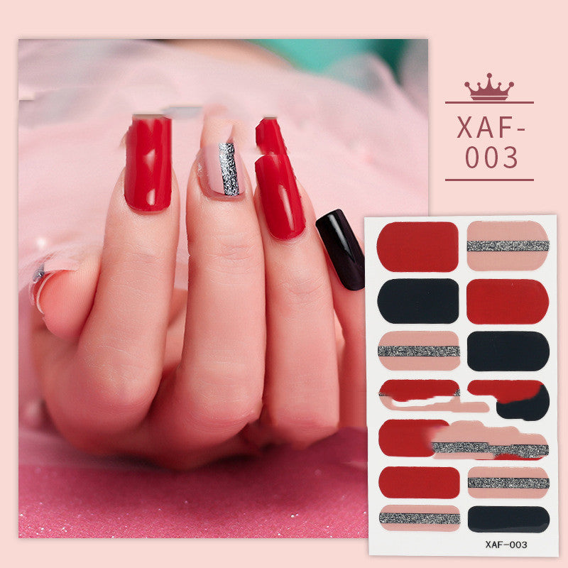 Nail Art Diamond Nail Stickers Set - Assorted Styles for Manicure Decoration