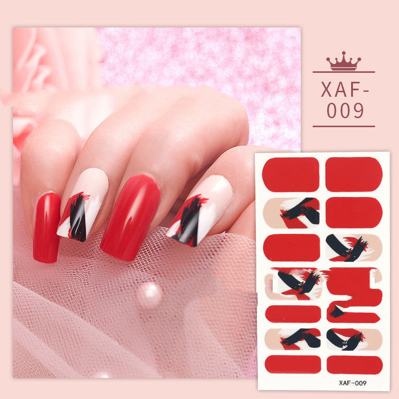 Nail Art Diamond Nail Stickers Set - Assorted Styles for Manicure Decoration