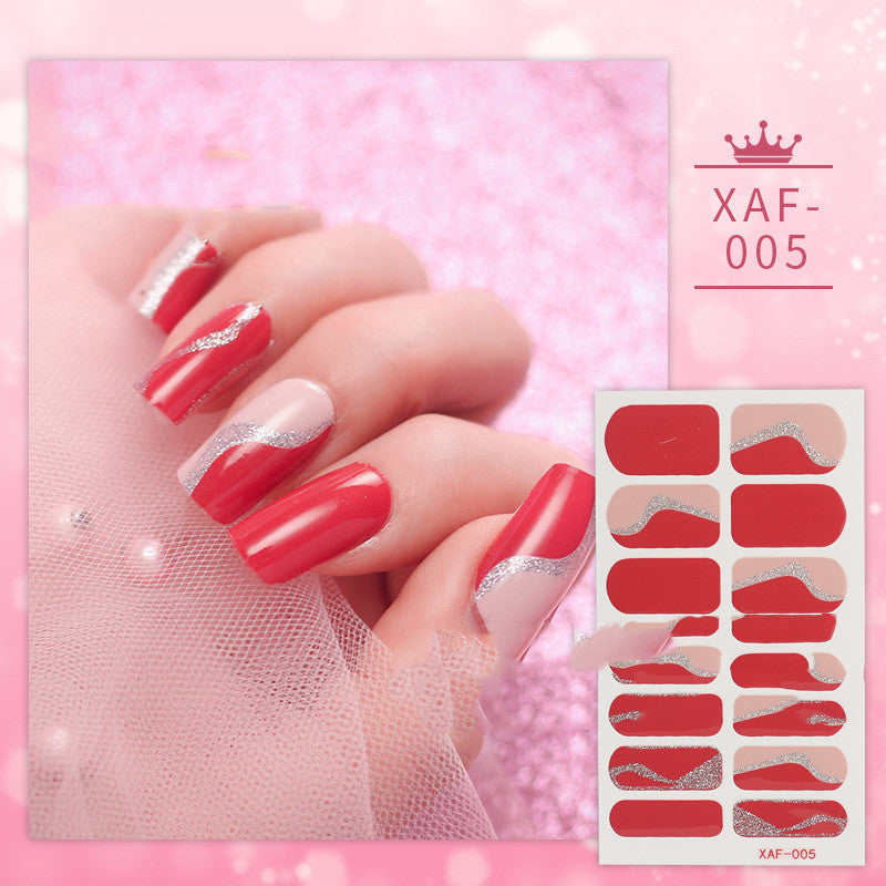 Nail Art Diamond Nail Stickers Set - Assorted Styles for Manicure Decoration