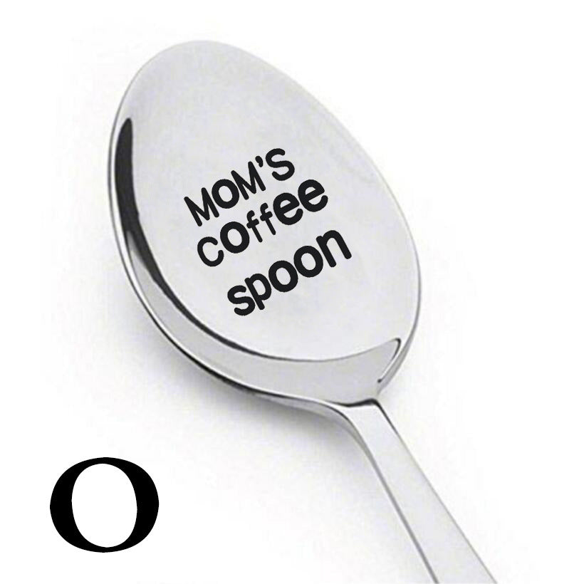 Stainless Steel Meal Spoon - Engraved Cross-Border Ice Spoon, Multiple Sizes