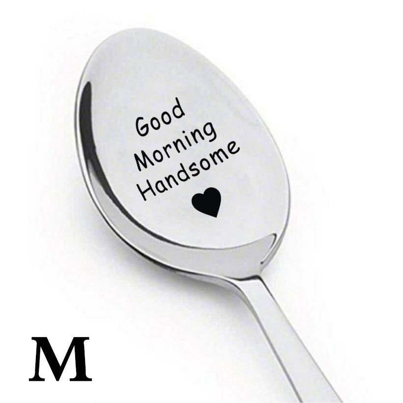 Stainless Steel Meal Spoon - Engraved Cross-Border Ice Spoon, Multiple Sizes