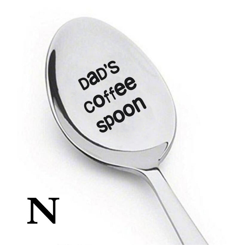 Stainless Steel Meal Spoon - Engraved Cross-Border Ice Spoon, Multiple Sizes