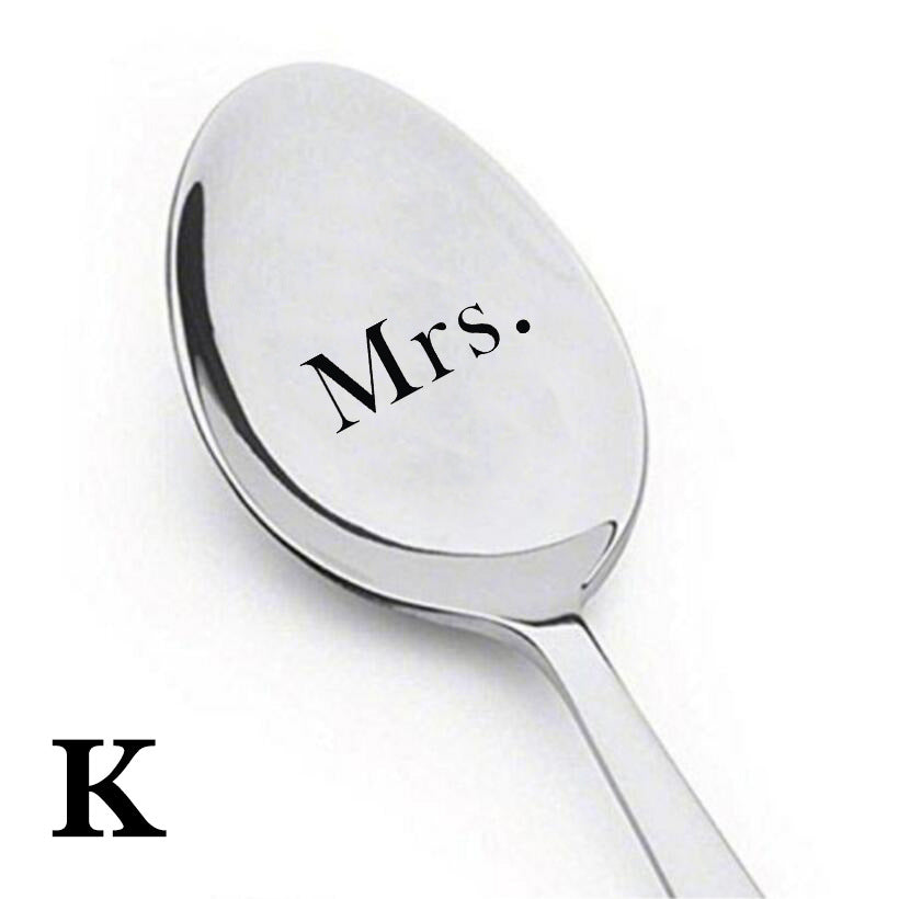 Stainless Steel Meal Spoon - Engraved Cross-Border Ice Spoon, Multiple Sizes